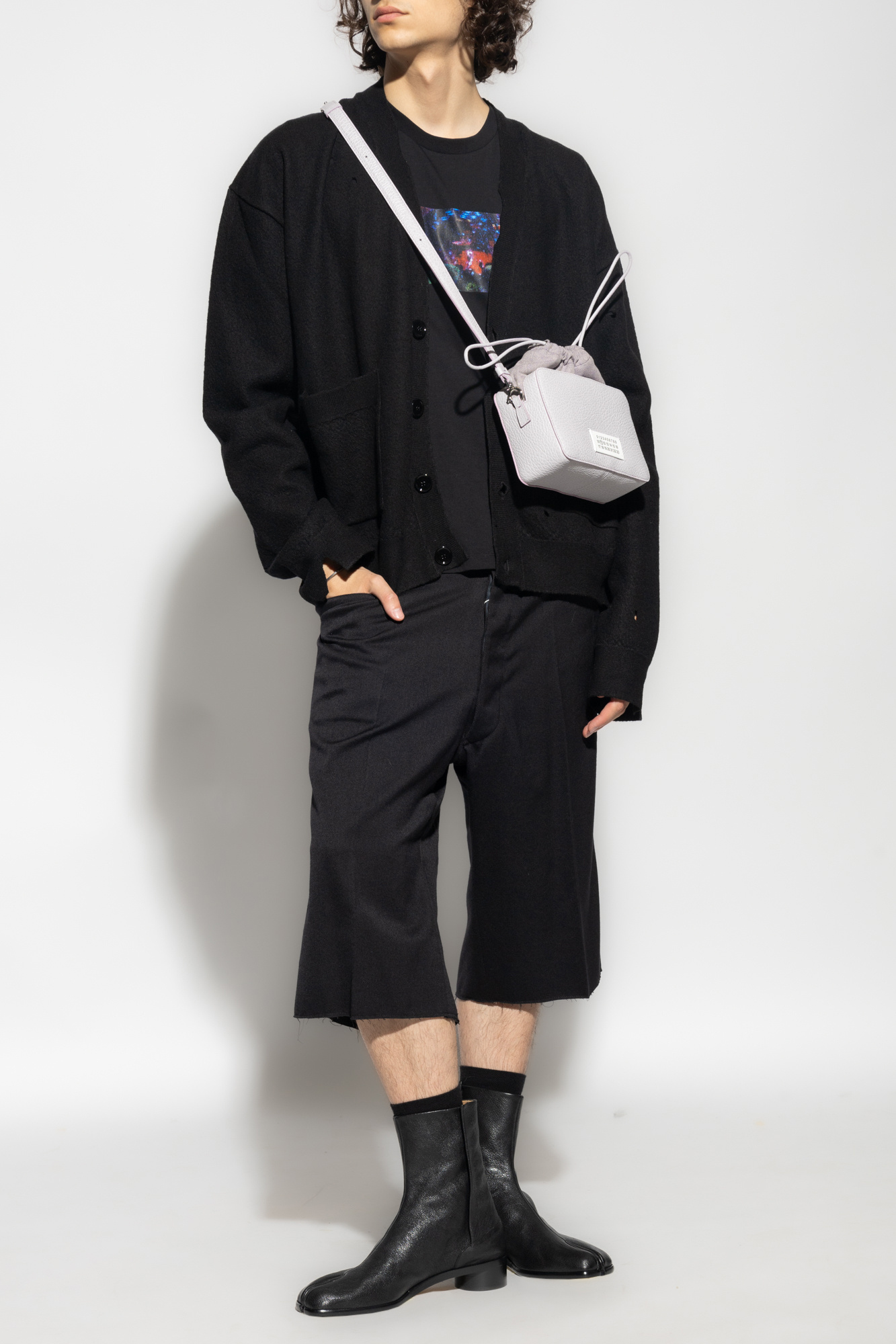 MM6 CONTRAST PANEL RELAXED JEANS - ファッション